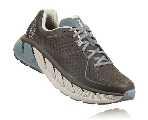 Hoka One One Dame Gaviota Lær Trail Trail Løpesko Charcoal/Tradewinds Norge-97WEK